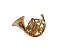 GEWA unisex brooch pin French horn, gold-colored - 980039