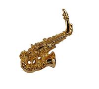 GEWA unisex brooch pin saxophone, gold-colored - 980038