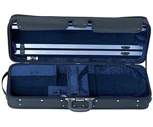 GEWA viola case Liuteria Concerto, thermal core, water-repellent, adjustable interior 36-42.5 cm, black, blue velor interior,