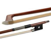 GEWA violin Bow, brasil wood, Massaranduba Student, 1/16, round stick, made in Germany, stamped "Jaeger"