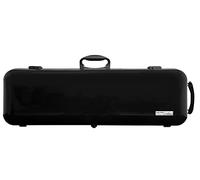 GEWA violin case AIR 2.1 - Made in Germany - black high-gloss - thermoplastic shell - lightweight/shatterproof - combination lock - accessory pocket/music pocket - backpack straps - side handle