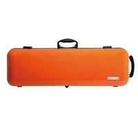 GEWA violin case AIR 2.1 - Made in Germany - orange high-gloss - thermoplastic shell - lightweight/shatterproof - combination lock - accessory pocket/music pocket - backpack straps - side handle