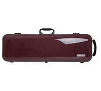 GEWA violin case AIR 2.1 - Made in Germany - violet high-gloss - thermoplastic shell - lightweight/shatterproof - combination lock - accessory pocket/music pocket - backpack straps - side handle