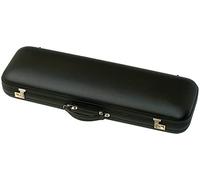 GEWA violin case Jaeger Prestige, De Luxe leather violin case, Made in Germany, outside cowhide mocca, inside green