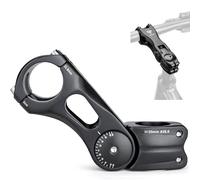 GEWAGE Adjustable Bicycle Stem Riser for 31.8 (1-1/4 Inch) Handlebars, Alloy Aluminium Bicycle Stem Height Adapter for Most MTB, Road Bikes, BMX, E-Bike (110mm)