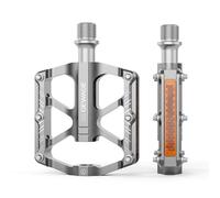GEWAGE Bike Pedals 9/16 Inch - Small Lightweight Bicycle Pedals with Reflectors, Non-Slip CNC Aluminium Platform Pedals for Kids’ Bikes, Folding Bikes and Mini Velos