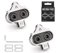 GEWAGE SPD Cleats for Shimano SPD 2-Bolt Pedals - SH51 12° Float or SH56 Multi-Release - CrMo Steel, Anti-Slip Cleat Plates, Includes Screws & Washers (Sliver_SH56 | Multi-Release)