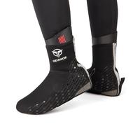 GEWAGE Winter Bicycle Overshoes Road Bike & MTB Overshoes Covers Gaiters - Thermal Road Bike Overshoes, Non-Waterproof, Reflective Logo, Reinforced Heel & Toe, Silicone Grip, S - XXL, black, 38/40 EU