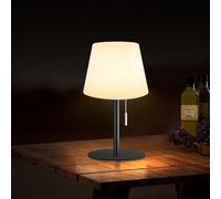 Gewiny Outdoor Table Lamp Battery Operated Lamp Cordless Shower Lamp Waterproof LED Dimmable Warm White and RGB Table Lamp for Bathroom/Garden/Patio/Restaurant.