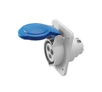 Gewiss 16A Flush Socket Outlet 2P+E, 230V IP44 - GW62205H