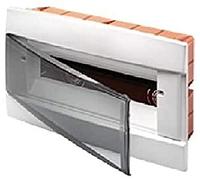 Gewiss - Furniture Control Unit - Recessed - Prepared for Terminal Blocks Housing - 250X195X26 - Milk White - 8 + 1/2 Modules