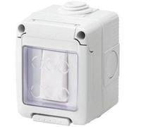 Gewiss Gw27831 16A 1-Pole One-Way Weatherproof Switch Ip55 White Push-Fit.