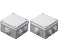 Gewiss GW44024 - IP55 Box 100 x 100 x 50 1/4 Gas with Cable Handle (Pack of 2)