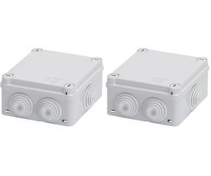 Gewiss GW44024 - IP55 Box 100 x 100 x 50 1/4 Gas with Cable Handle (Pack of 2)