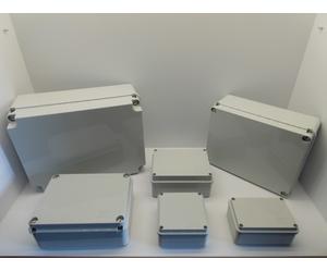 GEWISS GW442 ENCLOSURE JUNCTION BOX ADAPTABLE PVC PLASTIC WATERPROOF IP56 GREY