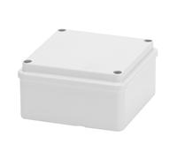 Gewiss GW44204 Junction Box With Plain Screwed Lid - IP56 - Internal Dimensions 100X100X50 - Smooth Walls - Grey Ral 7035