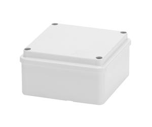 Gewiss GW44204 Junction Box With Plain Screwed Lid - IP56 - Internal Dimensions 100X100X50 - Smooth Walls - Grey Ral 7035