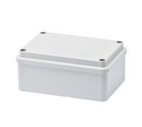 Gewiss GW44205 Junction Box With Plain Screwed Lid - IP56 - Internal Dimensions 120X80X50 - Smooth Walls - Grey Ral 7035
