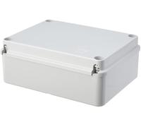 Gewiss GW44207 Junction Box With Plain Screwed Lid - IP56 - Internal Dimensions 190X140X70 - Smooth Walls - Grey Ral 7035