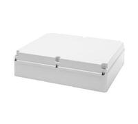 Gewiss GW44211 Junction Box With Plain Screwed Lid - IP56 - Internal Dimensions 460X380X120 - Smooth Walls - Grey Ral 7035