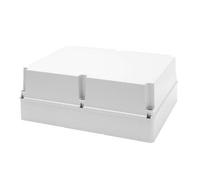 Gewiss GW44221 Junction Box With Deep Screwed Lid - IP56 - Internal Dimensions 460X380X180 - Smooth Walls - Grey Ral 7035