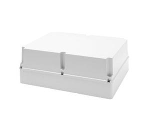 Gewiss GW44221 Junction Box With Deep Screwed Lid - IP56 - Internal Dimensions 460X380X180 - Smooth Walls - Grey Ral 7035