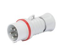 Gewiss GW60020H Straight Plug HP - IP44/IP54 - 3P+N+E 32A 380-415V 50/60Hz - Red - 6H - Screw Wiring