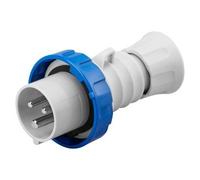 Gewiss GW60037H Straight Plug HP - IP66/IP67/IP68/IP69 - 2P+E 32A 200-250V 50/60Hz - Blue - 6H - Screw Wiring