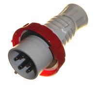 Gewiss GW60042H 32 Amp 5 Pin Industrial Plug IP67 Waterproof 415 Volt Red