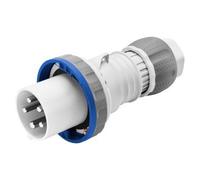 Gewiss GW61048H Straight Plug HP - IP66/IP67/IP68/IP69 - 2P+E 63A 200-250V 50/60Hz - Blue - 6H - Mantle Terminal