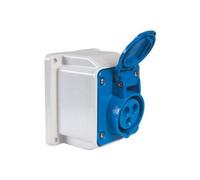 Gewiss Gw62415 32A 2P+E Angled Socket Outlet Ip44 For Safe Power Distribution