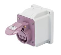 GEWISS GW62465 - 10° ANGLED SURF MOUNT SOCKET OUTLET IP44 2P 16A 20-25V 50-60HZ