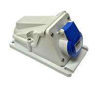 Gewiss GW62477 Angled Socket (Female) 250V 2 Pole + Earth Blue 16 Amp