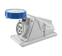Gewiss GW62511 90° Angled Surface-Mounting Socket-Outlet - IP67 - 2P+E 32A 200-250V 50/60Hz - Blue - 6H - Screw Wiring