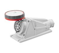 Gewiss GW63527 90° Angled Surface-Mounting Socket-Outlet - IP67 - 3P+N+E 63A 380-415V 50/60Hz - Red - 6H - Screw Wiring