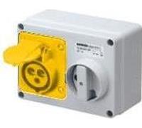 Gewiss 16A Socket & Switch Outlet 2P+E, 110V - GW66001