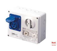 Gewiss GW66038 Interlocking Socket 32-9h/220-250 3P IP 44