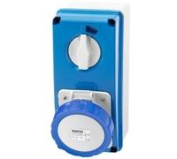 Gewiss GW66215N Interlocked Vertical Socket Outlet with Switch and IP67 Protect
