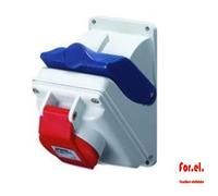 Gewiss GW66442 Red Power Socket Combibloc Without Base 32-6h 3P IP 44