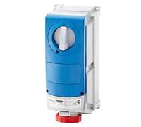 Gewiss GW66532 Heavy-Duty 63A Vertical Interlocked Socket Outlet 415V