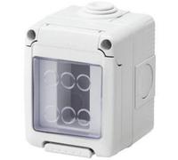 Gewiss Horiz 1-Gang Surface-Mount Enclosure Ip55 Gw27041 White 85X65X65 mm