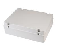 Gewiss GW44210 Junction Box With Plain Screwed Lid - IP56 - Internal Dimensions 380X300X120 - Smooth Walls - Grey Ral 7035
