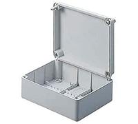 Gewiss GW44208 Junction Box With Plain Screwed Lid - IP56 - Internal Dimensions 240X190X90 - Smooth Walls - Grey Ral 7035