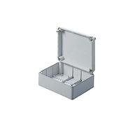 Gewiss GW44209 Junction Box With Plain Screwed Lid - IP56 - Internal Dimensions 300X220X120 - Smooth Walls - Grey Ral 7035
