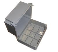 Gewiss GW44218 Junction Box With Deep Screwed Lid - IP56 - Internal Dimensions 240X190X160 - Smooth Walls - Grey Ral 7035