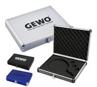 GEWO Aluminium Safe Racket Case - Table Tennis Aluminium Case with Foam for Protected Transport and Safe Storage of Table Tennis Bats and Balls - Table Tennis Bat Protective Case, Silver