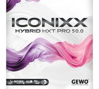 GEWO Iconixx Hybrid HXT Pro 50.0 Table Tennis Pad (Red, Max)