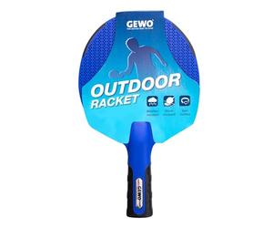 GEWO Outdoor Table Tennis Bat - Weatherproof Table Tennis Bat Blue for Outdoor Use with Sturdy Mesh Structure Non-Slip Handle Ideal for Water Table Tennis and Leisure Table Tennis Outdoor