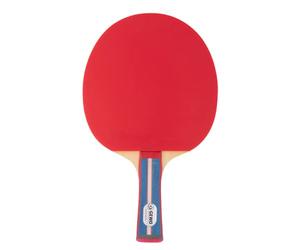 GEWO Standard PRO Table Tennis Bat - Controlled Beginner Table Tennis Bat - Complete Bat with Lion ITTF Roading, High Control and Speed, Concave Handle, 1.8 mm Thick Coating
