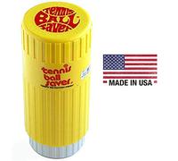 Gexco Tennis Ball Saver - Keeps Tennis & Padel Balls Fresh & Bouncing Like New - Stores 3 Balls at 10-14 PSI, Up to 5x Longer Life - Yellow, Medium Size